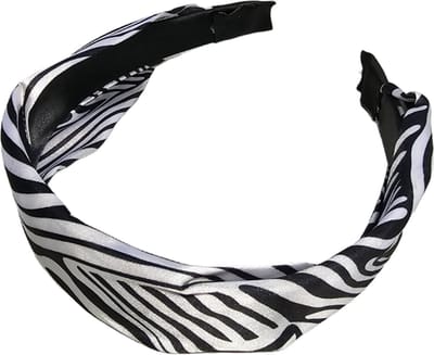Fako Fashion - Diadeem - Zebra - Zwart/Wit
