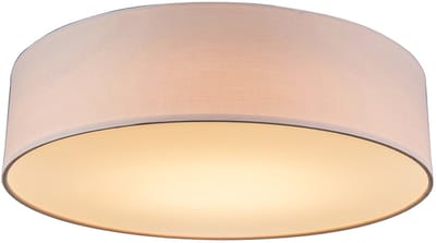 QAZQA drum led - Moderne LED Plafondlamp - 1 lichts - Ø 400 mm - Roze - Woonkamer | Slaapkamer | Keuken