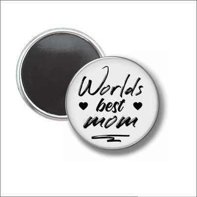 Button Met Magneet 58 MM - Worlds Best Mom - NIET VOOR KLEDING