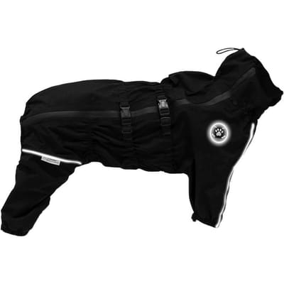 Waterdichte Hondenkleding Reflecterende Regenjas Rode Hondenkleding Herfst Winter Hond Regenjas Voor Grote Honden (black,XS（old）) zwart