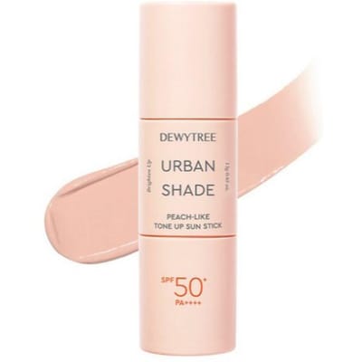 DEWYTREE Urban Shade Perzikachtige Tone-Up Sun Stick SPF50+ PA++++ 13g K-Beauty Verhelderende UV Bescherming Stick