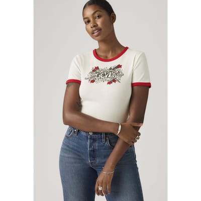Levi's Graphic Ringer Rickie Groovy Levis Multi Taglia: L | Maglie Sportivi Outlet | Donna