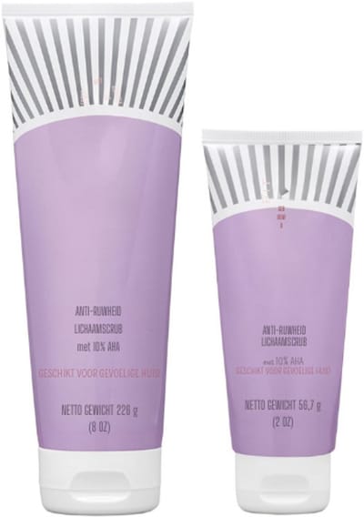 KP Bump Eraser Body Scrub Exfoliant voor Keratosis Pilaris met 10% AHA – 8 oz + Bonus 1 oz Reistube