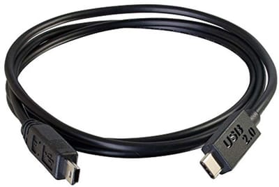USB-C naar USB Mini B Kabel voor Data Transfer - 1m Zwart