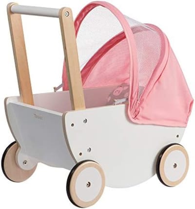 Poppenwagen Hout - Poppenwagen 2 Jaar - Houten Poppenwagen - Poppenwagen Hout 1 Jaar