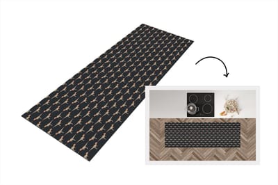 Keukenloper - Loper keuken - Jongens - Patroon - Dinosaurussen - 150x50 cm - Keukenloper vinyl