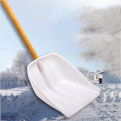Sneeuwschuiver - Sneeuw schep - Oprit schoonmaken - Lichtgewicht sterk materiaal - 151 cm steel - Wit