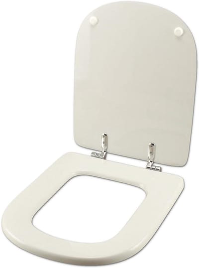 Toiletbril Hout - WC Deksel - Badkamer Upgrade - Hoge Kwaliteit Hars - Universele Pasvorm - Wit