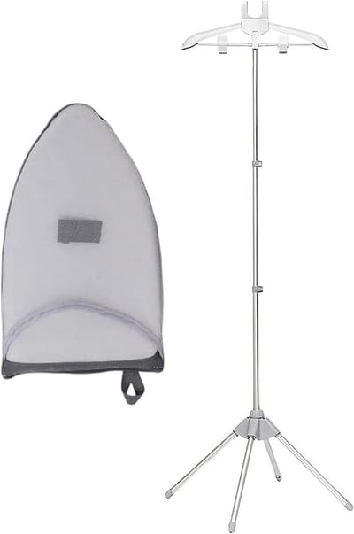 Stoomstrijkijzer houder - Wasrek arm - Kleding drogen - Verstelbare aluminium arm - 160 cm uitschuifbaar - Grijs