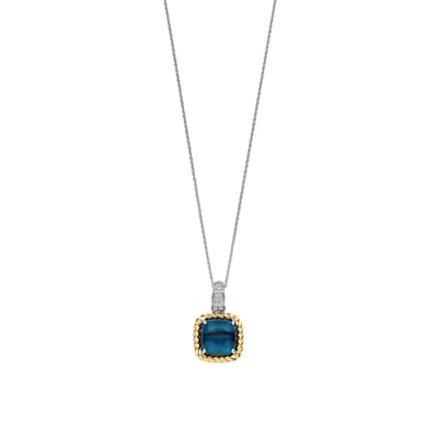 TI SENTO Dames Hanger - 925 zilver - Blauw - 6853DB