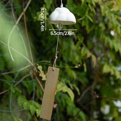 Japanse Windgong Keramische Windbel Windmuziek Ornament Huisdecoratie Buiten Tuin Hangend Decor Keramische Landschapsdecoratie