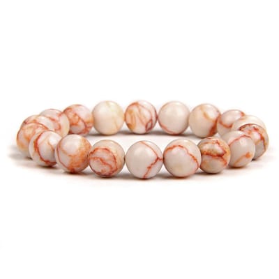 Bixorp Gems Rode Netwerk Jaspis Edelsteen Armband 10mm - Edelstenen Kralenarmband - Spiritueel Cadeau - 18cm