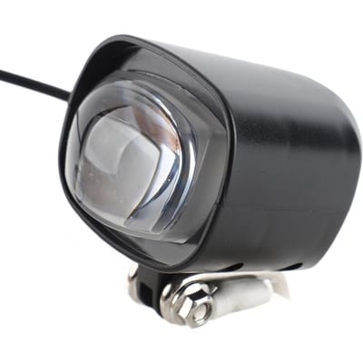 2-in-1 Waterdichte Fietskoplamp 12W 36V‑48V Fietslamp met Luid Hoorn 75‑100db