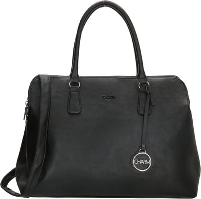 Charm London Bromley Laptoptas 13,3 inch (29,4x16,6 cm.) - Zwart
