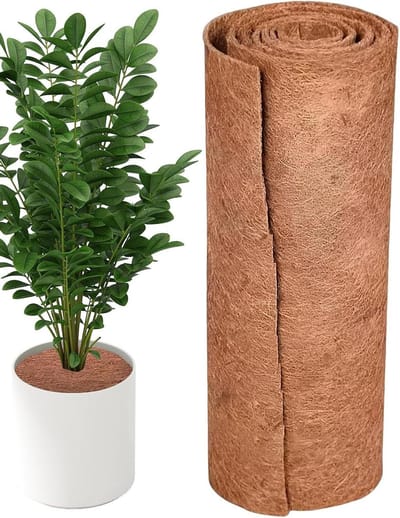 Kokos Voering Rol - Plantenmand Bekleding - Bloembakken Decoreren - Natuurlijke Kokosvezel - 20x100cm - Bruin