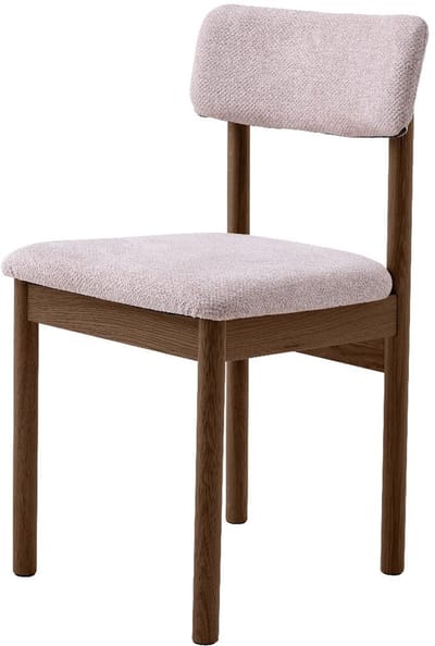 Nordic Home - Sapo eetkamerstoel - roze/espresso
