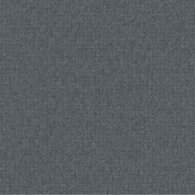 Textured Plains uni/blokje zwart behang (vliesbehang, zwart)