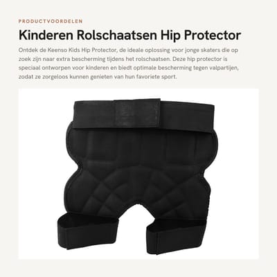 Solidchoice- Heupbeschermer Kinderen - Rolschaatsen - Anti-val - Sportuitrusting - Veiligheidsbescherming - Professionele kwaliteit