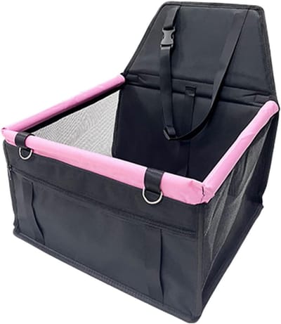 Honden autostoel - Reiskist huisdier - Veilig reizen - Verbeterde ventilatie - 40 x 37 x 43 cm - A