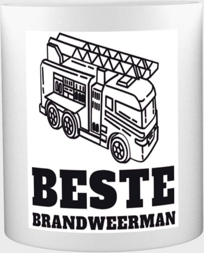 Beste brandweerman Mok met opdruk - beste brandweerman - collega - cadeau - 350 ML inhoud