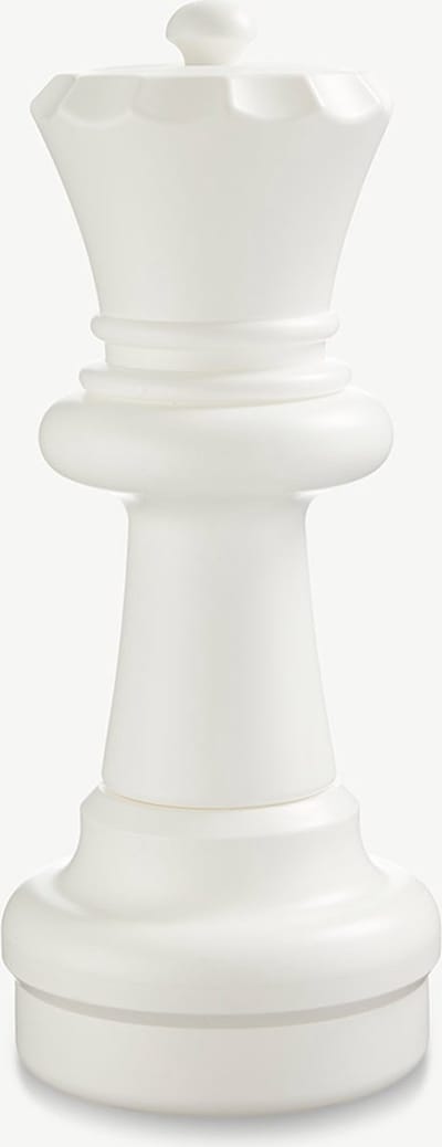 Schaakstuk, Koningin 60 cm, Wit