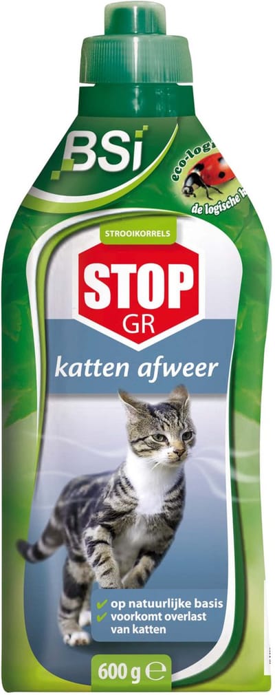 BSI - Stop Granulaat Kat - Afweer van katten buitenshuis - 600 g