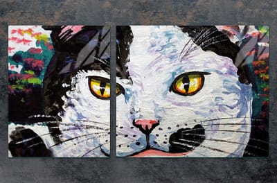 TMK ArtDeko Serie - Snijplank - 100x52 cm - Motief Kat