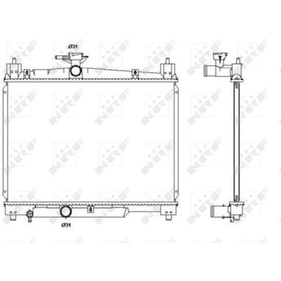 Radiator, motorkoeling NRF 53270