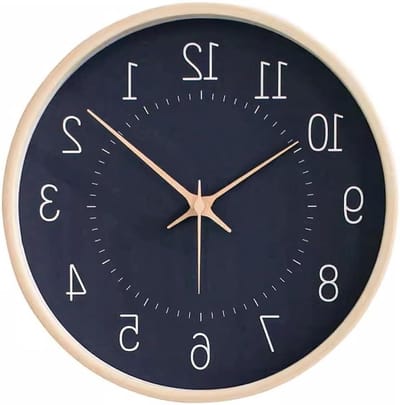 Wandklok - Stille Klok Decoratie - Woonkamer Decoreren - Minimaal Ontworpen - 255 cm - Blauw