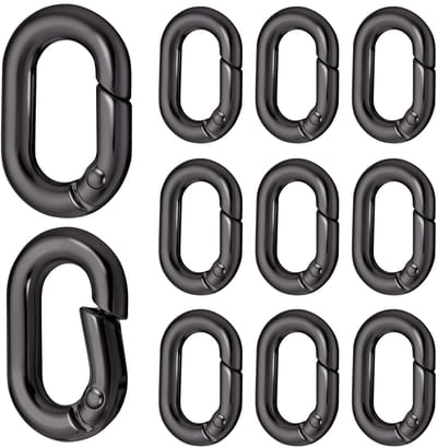 Allecto - Carabiner - Sleutelhanger - Lichtgewicht - Zwart - Reizen - Kamperen - Wandelen - Geschikt voor Hangmatten - Rugzakken