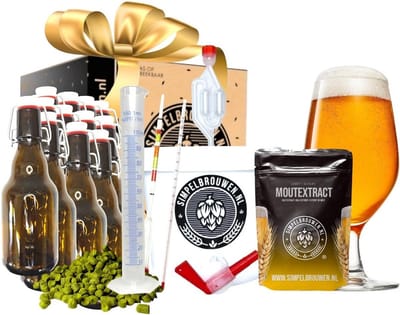 Zelfbierbrouwer Set - Cadeau voor Bierliefhebbers - 4 Liter Heerlijke Bieren Thuisbrouwen