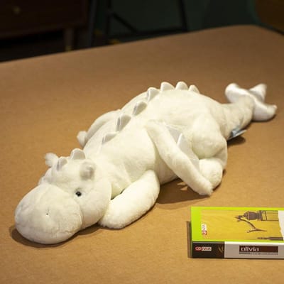 Peluche Dragon Jouet Doux Animal en Peluche Grandes Ailes Volantes Dinosaure Coussin Décoration Maison Poupée Peluche Jouet pour Enfants Cadeau d'Anniversaire about 85-90cm