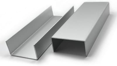 U-profielen Aluminium - Afdekstrips Metaal - Afwerking Wand - Geanodiseerd Natuurlijk - 15x85x15 mm 2m