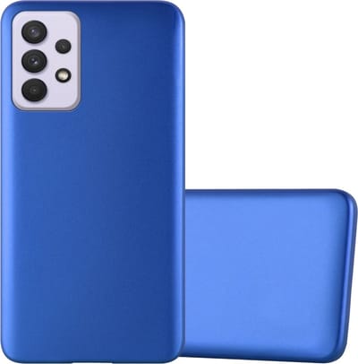 Cadorabo Hoesje geschikt voor Samsung Galaxy A33 5G in METAAL BLAUW - Beschermhoes gemaakt van flexibel TPU silicone Case Cover