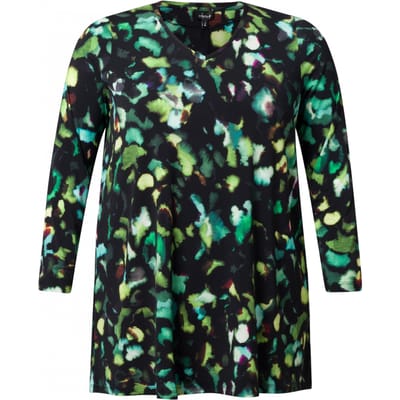 COLLETTA Nienke Tops - Green/Multi-Colour