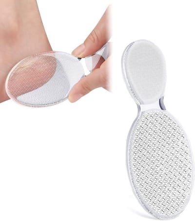 Voetvijl - Callus remover Voetrasper - Voeten verzorgen - Nano glas oppervlak - 19 x 9 cm - Zilver