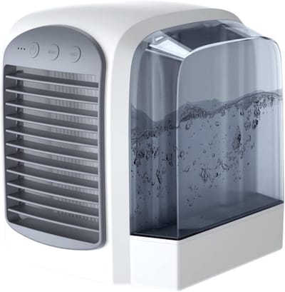 Airconditioner draagbare airconditioner elektrische ventilator bevochtigingssysteem koeler afneembare airconditioner ( zilver)