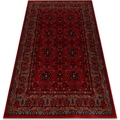 Kleden Rugsx Wollen tapijt KASHQAI 4302 300 Bloemen, kader 67x130 cm
