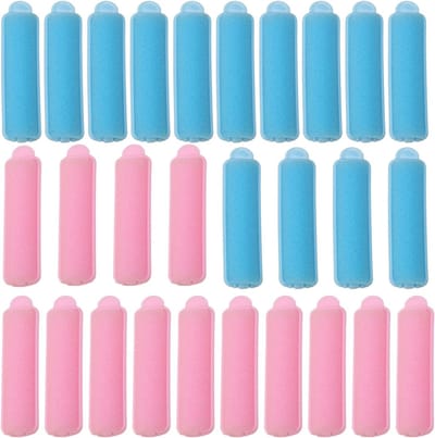 28-delige zachte spons haarrollers voor stijlvol krullen, flexibele slaaprollers en permanent krullen voor vrouwen