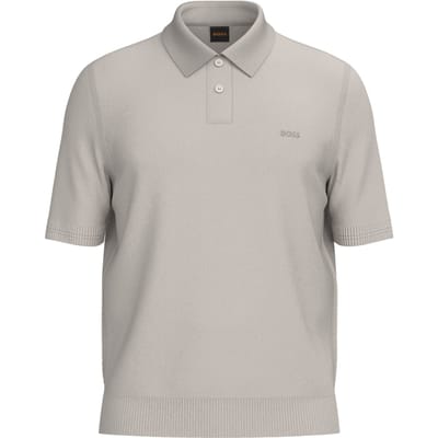 Poloshirt BOSS Orange Asac_P beige gebreid