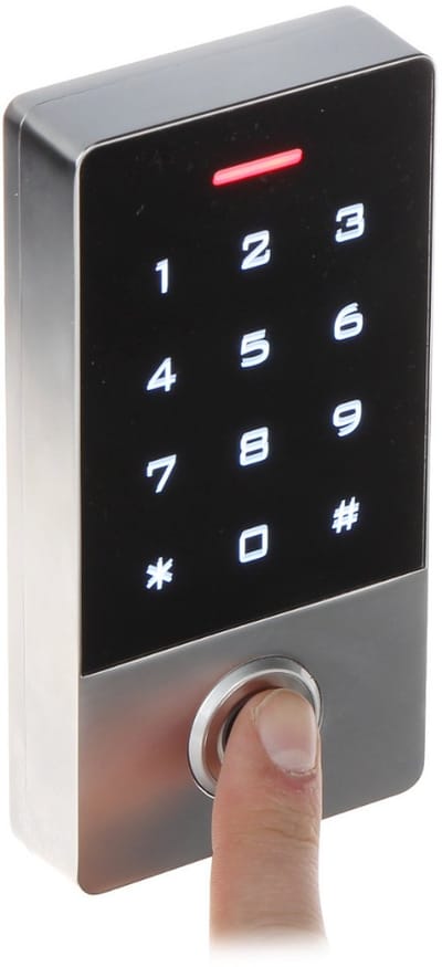 WL4 KPFRW-1 stand alone WiFi touch keypad, vingerafdruk en RFID kaartlezer met mobile app voor openen en geschikt voor buiten