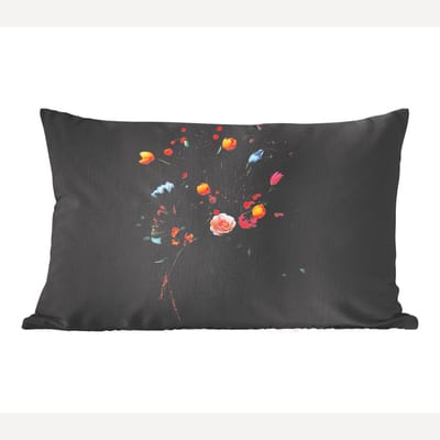 Sierkussens - Kussentjes Woonkamer - 60x40 cm - Klassiek - Vaas - Boeket - Bloemen