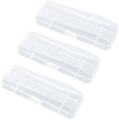 Dailygoods- Scheermes - 3 Stuks - Opbergdoos - Bescherming - Houder - Veiligheidswaarschuwing - Transparant - Scheermeshouder