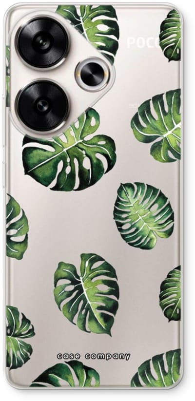 Case Company® - Hoesje geschikt voor Xiaomi Poco F6 hoesje - Tropische bladeren - Soft Cover Telefoonhoesje - Bescherming aan alle Kanten en Schermrand