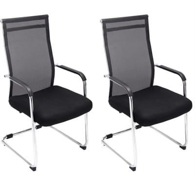 CLP Brenda Set van 2 Eetkamerstoelen zwart
