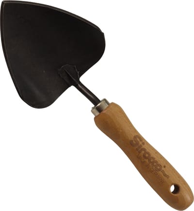 Sirocco - Tuinschepje breed - Handgesmede - Beukenhouten (14 cm) - Tuingereedschap - schep - schepje - schop