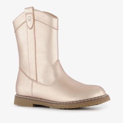 Blue Box meisjes cowboy western boots metallic goud - Maat 28