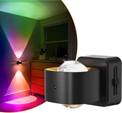 Verte Night Light - LED-Nachtlampje met Schemersensor – 180° Draaibare Stekker – 11 Kleuren RGB en Amber – Stekkerlampje voor Kerstmis – Cadeau – Kinderkamer – Decoratie – Feest – Slaapkamer – 1 Stuk