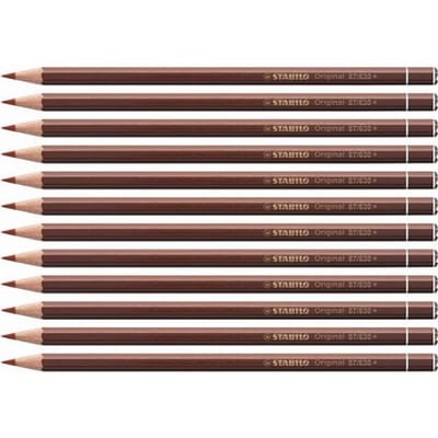 STABILO Original - Kleurpotlood - Voor Haarfijne Lijnen - Met Elastische Kern - rood ombra gebrand - per stuk