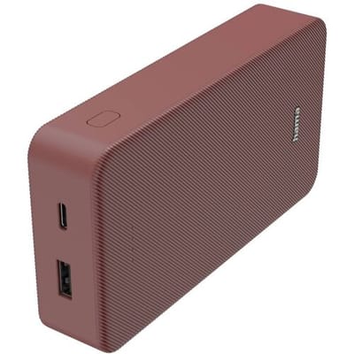 Hama Powerbank - Color - 20000mAh - 15W - 1x USB-C, 1x USB-A - Rood